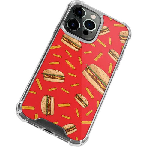Burgers and Fries iPhone 14 Pro Clear Case